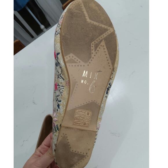 Mix No 6 Dallilah leather embroidery ballet flats W size 9 floral boho fairycore - Picture 6 of 7